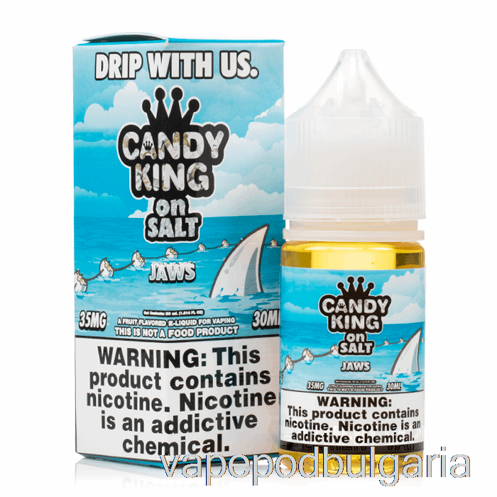 Vape 10000 Дръпки Jaws - Candy King On Salt - 30ml 35mg